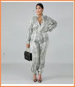 Plus Size 5xl Women Two Piece Set Top And Pants Tracksuit Sweatsuit Outfits Vintage Leopard Patchwork Casual Sets Autumn Winter
