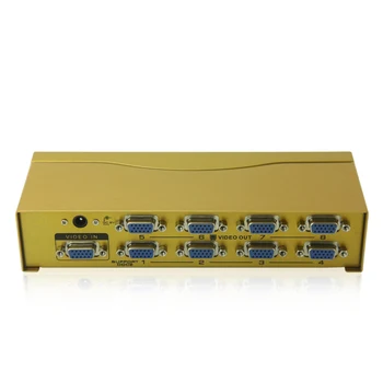 

VGA Splitter 8 Port Metal 600MHz High Frequency 1 In 8 Out VGA Distributor