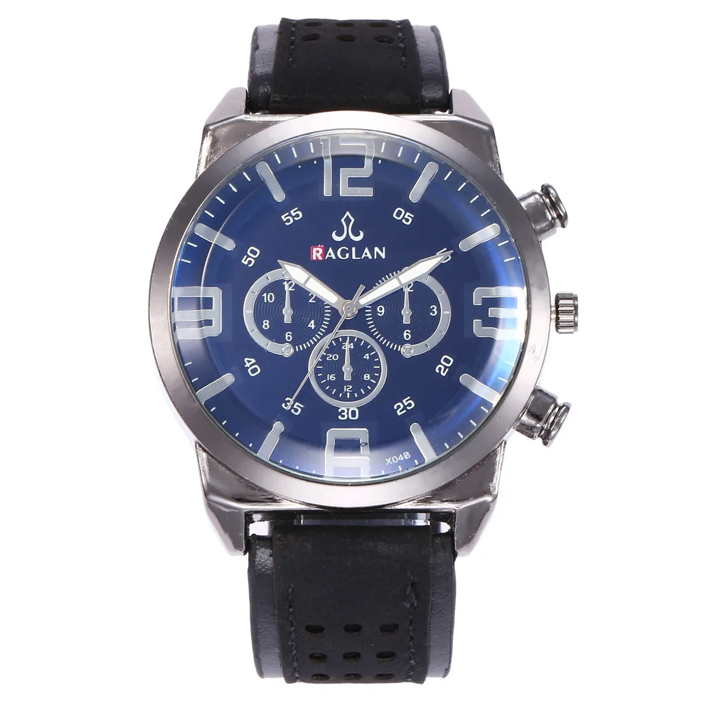 

Watches Men Leather Date Quartz Wrist Watch Male Female