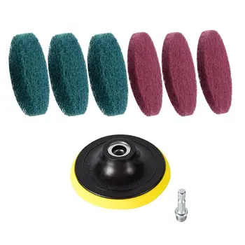 

7pcs Drill Brush Attachments Set Scrub Pads power tools for bathroom cleaner Try Power Scrubbing Drill Brush Cleaning brushes
