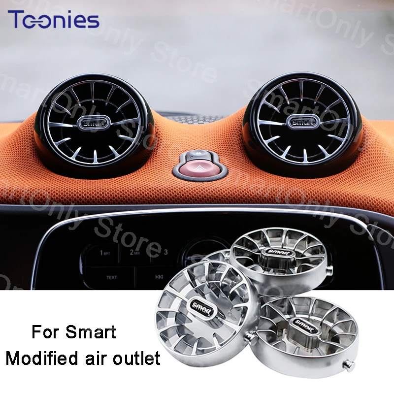 Turbine air conditioner outlet modification For Mercedes Smart 453 Forfour Fortwo Car Interior modification Accessories