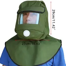 Защитный шлем для пескоструйной обработки пескоструйной бленды защитная маска для пескоструйной обработки шлифовки B0KF