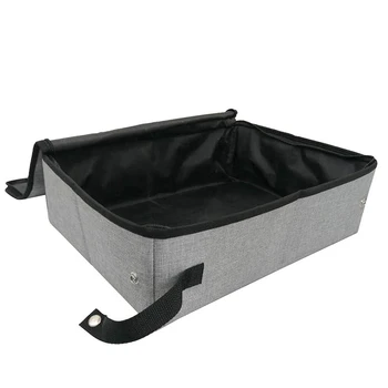 

Collapsible Portable Cat Litter Box for Travel Light Weight Foldable