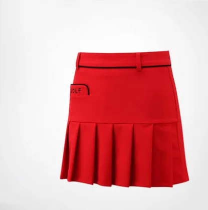 Red skirt PGM Новая женская рубашка с длинными рукавами для гольфа зимняя рубашка с длинными рукавами для гольфа женский китайский стиль толстый теплый спортивный костюм белая рубашка - Цвет: Red skirt