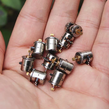 

10PCS/Set 8mm Stepper Motor Micro Two-phase Four-wire Stepper Motor Stepping motor with 9 Teeth Gear, Shaft Diameter 0.8mm