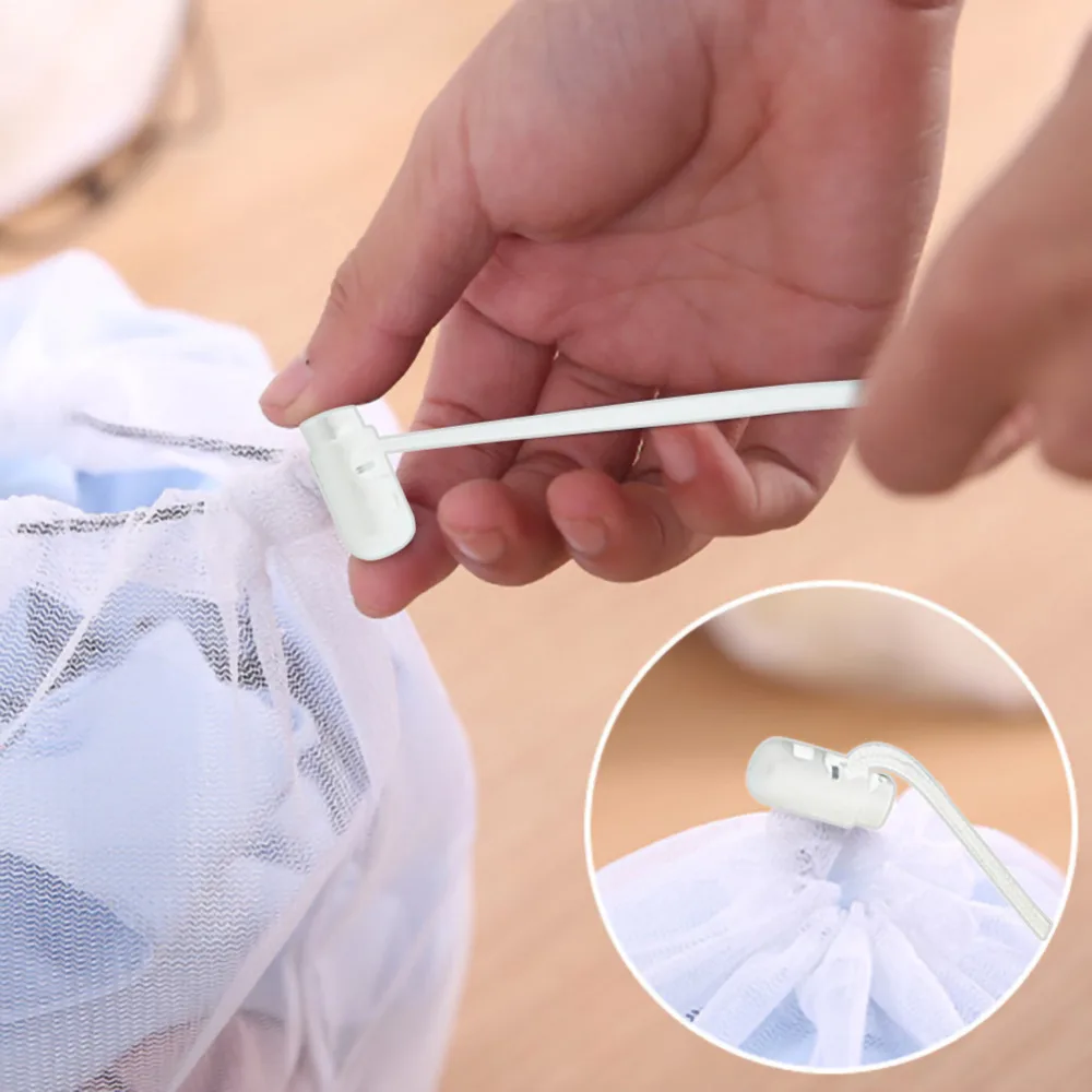 Mesh Laundry Bag Drawstring Bra Underwear White Laundry Bags Home Cleaning Mesh Wash Machine Holder Bags