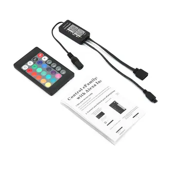 

LED Light Mini 24 Keys IR Remote Wireless Controller Wifi LED RGB Controller DC12V Mini Wifi For RGB LED Strip Lighting