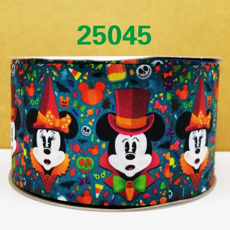 25045 50 ярдов мультфильм Хэллоуин печатных корсажная лента 25045 - Цвет: 25045