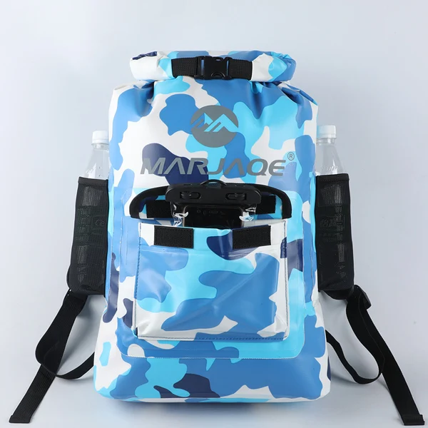 Camou blue 22L рюкзак Водонепроницаемый рафтинг ведро ПВХ сухой мешок для хранения большой емкости для спасательный жилет речной Каякинг - Цвет: Camou blue