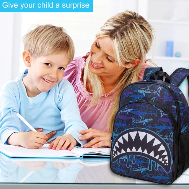 Giant Squid Fights Against Shark Funny Kids Bags Boys and Girls School  Backpack : : Clothing, Shoes & Accessories