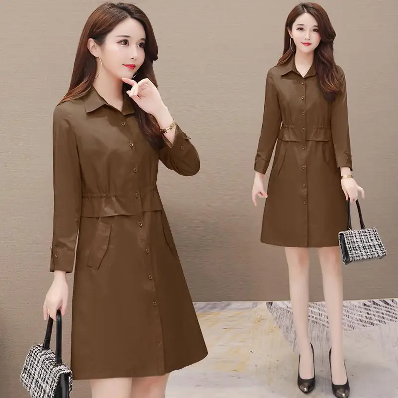 Windbreaker Trench Long Autumn Coat Female For Spring Jacket Women Parka Ropa Mujer Invierno Plus Size Overcoat Cloak Vintage