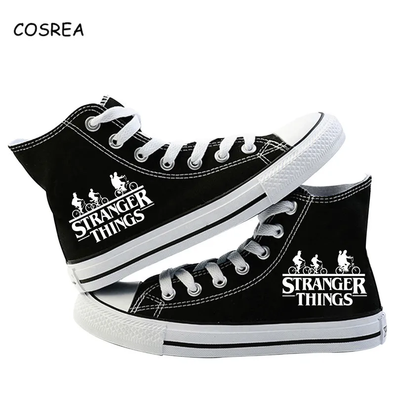 Stranger Things Costume High Platform Shoes Casual Female Canvas