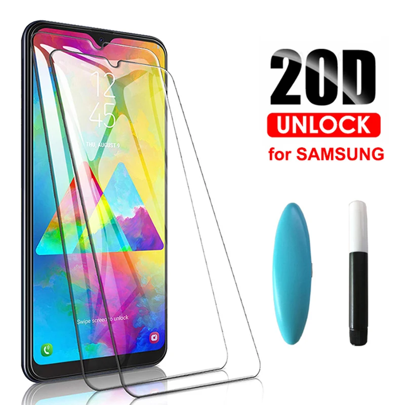 

UV Liquid Tempered Glass For Samsung Galaxy S10 S9 S8 S10e Plus 20D Full Screen Protector For Note 9 8 10 Plus Clear Film