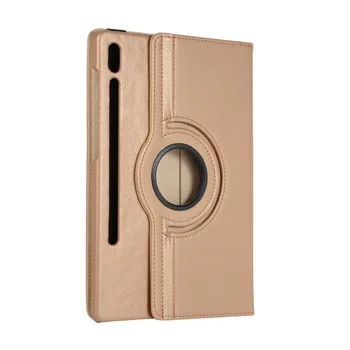 

For Samsung Galaxy Tab S6 10.5 Case 360 Degree Rotating Ultra Slim Case For SM-T860 SM-T865 Smart Cover Tablet with pen+film