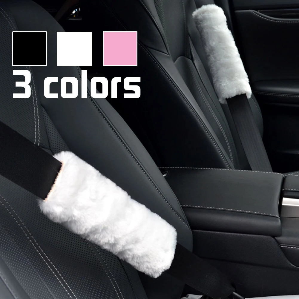 Funda Universal para cinturón de seguridad de coche, almohadilla de hombro para cinturón de seguridad Interior, protección de seguridad de cuero para niños, 2 de volante| - AliExpress