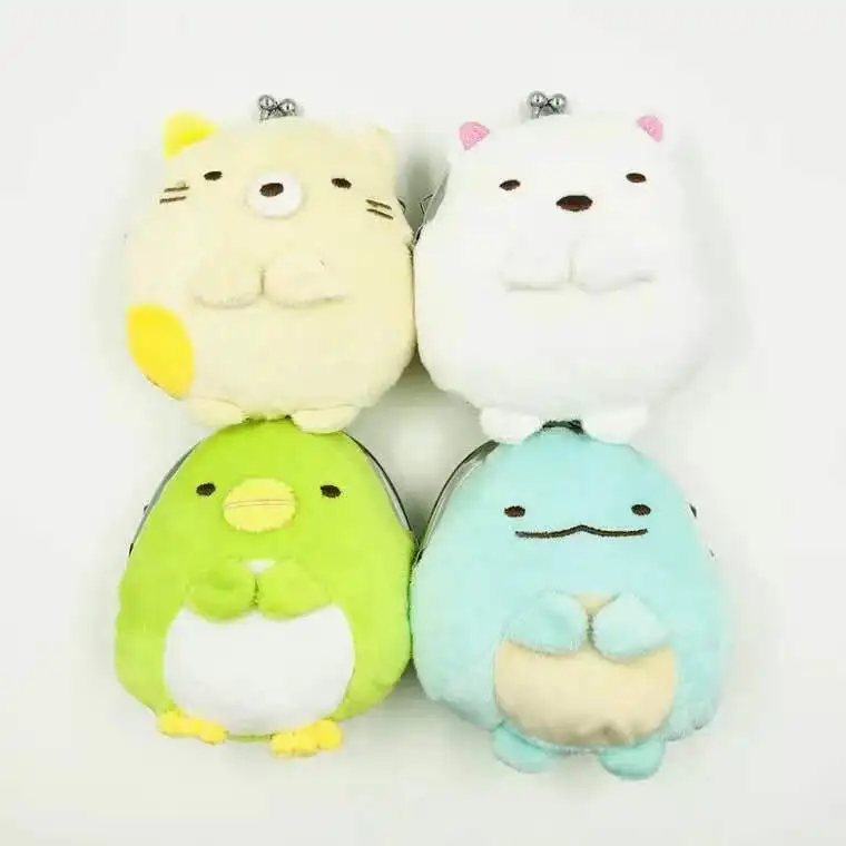 Плюшевые кулон аниме Sumikko Gurashi мини плюша Портмоне sumikkogurashi карт ic сумка для подарки для девочек Бесплатная доставка