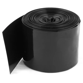

50mm PVC Heat Shrink Tubing Black 5m 16.4ft for 2 x 18650 Battery