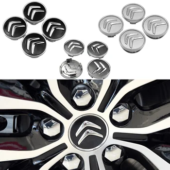 

60mm 4Pcs Car Wheel Center Hub Caps Auto Accessories for Citroen Logo C2 C3 C4 C5 C1 Elysee Berling Xsara Picasso Cactus DS3 DS4