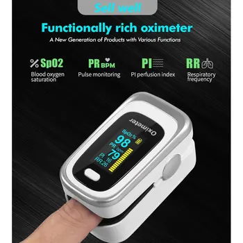 

Finger Oximeter Fingertip Pulse Oximeter Medical Equipment With Sleep Monitor Heart Rate Spo2 PR Pulse Oximeter JZ-130R