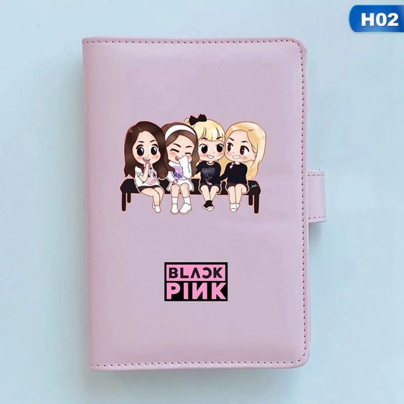 KPOP BLACKPINK SEVENTEEN GOT7 два раза EXO блокнот PU блокнот вокруг того же абзаца канцелярские принадлежности