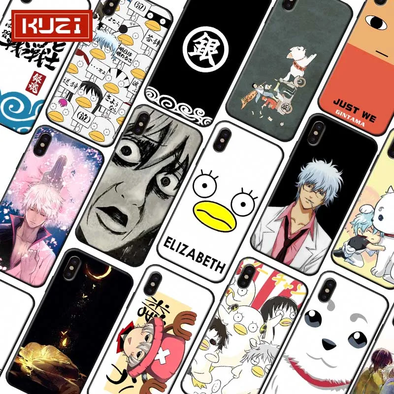 Gintama Phone Case for iPhone 7 XR X 6S 8 XS MAX 6 plus SE 5S Soft silicone Cover |
