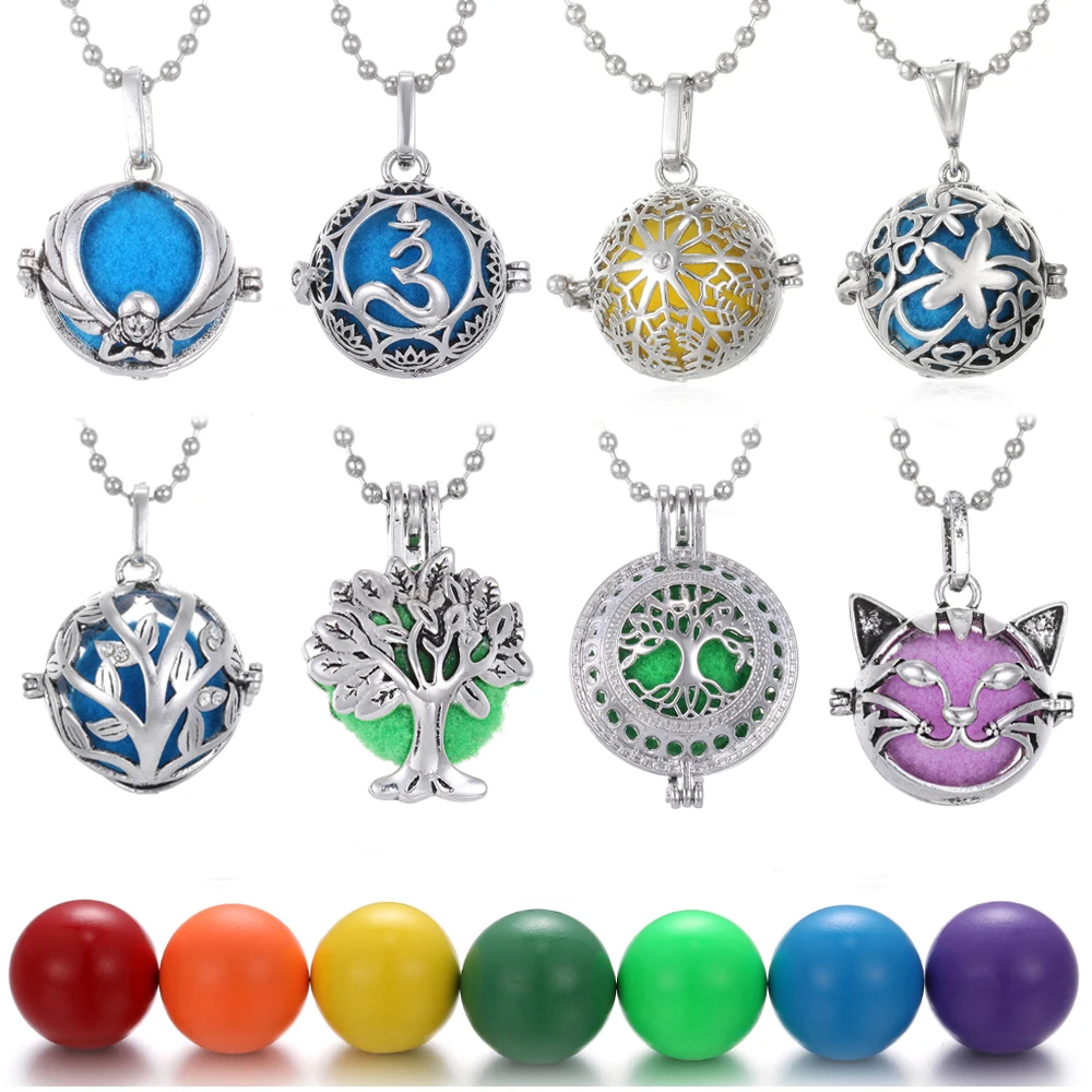 Ароматерапия эфирное масло колье аромараспылитель мексиканские шарики Лава