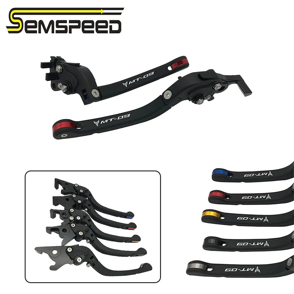 Складные рычаги MT 09 XSR900 с логотипом для Yamaha mt09 fz09 xsr 900 2014 2016 2017 2018 2019 2020 CNC