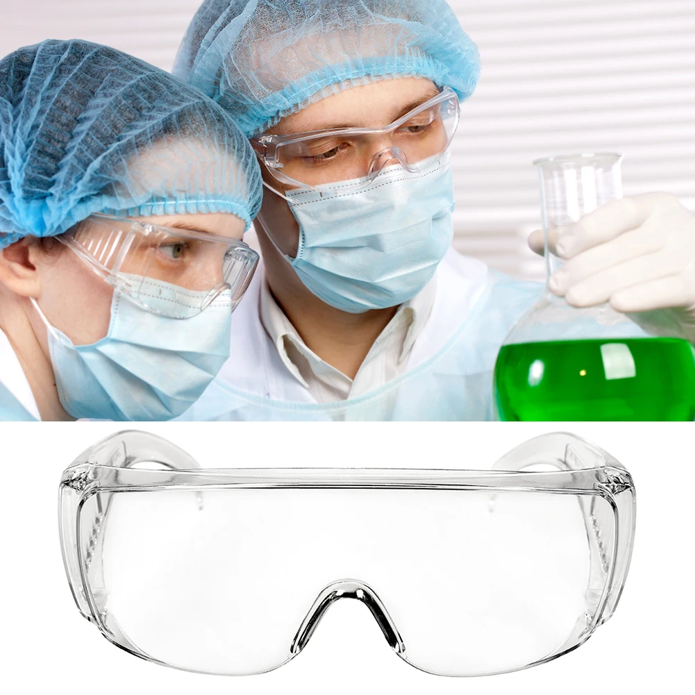 

Safety Goggles Glasses Transparent Dust-Proof Glasses Working Glasses Lab Dental Anti-wind Glasses Eyewear Splash Eye Protective