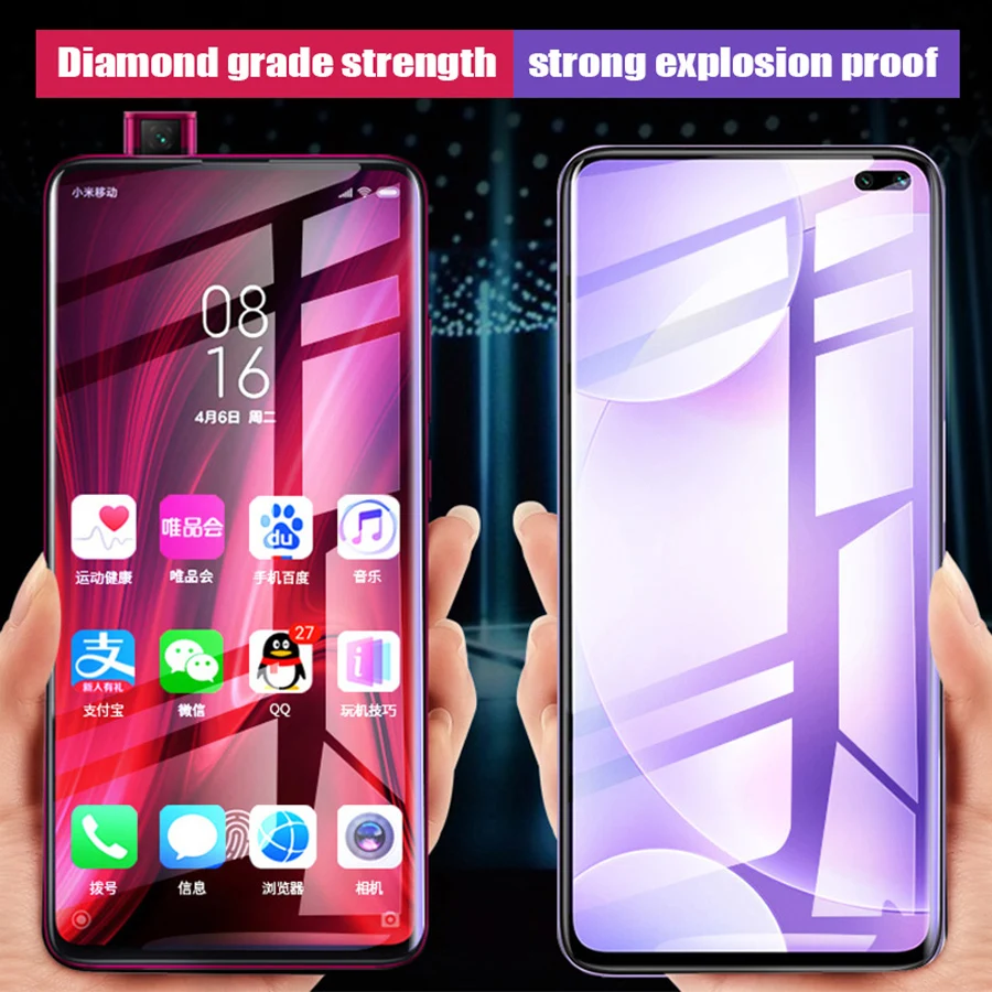 phone screen guard 3PC Tempered Glass On Xiaomi Redmi Note 10 9 8 Pro 10 9 Pro Max 10S 9S 9T 8 Screen Protector Glass For Redmi 9A 9T 9C 8 8A 7 7A mobile phone screen protector
