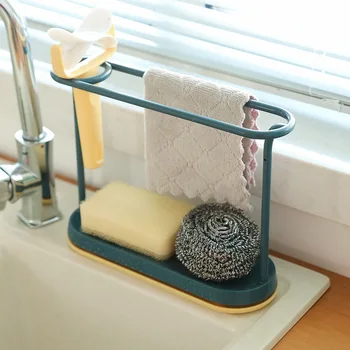 

Household rag racks kitchen supplies countertop cleaning drain racks sink racks household Daquan sponge storage racks