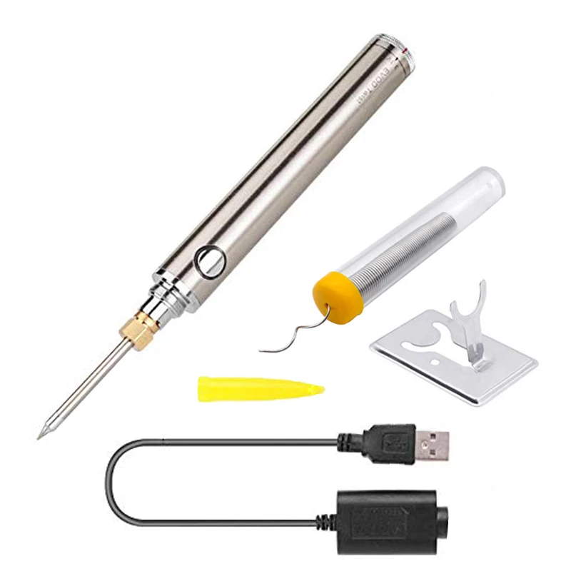 

5V 8W Solder Iron Wireless Charging Soldering Iron Mini Portable Rechargeable Battery Soldering Iron USB Welding Tools