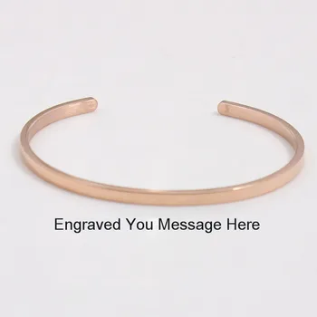 

BR Stainless Steel Letters Customized Mantra Bangle Bracelet 20 PCS/LOT 3.2mm