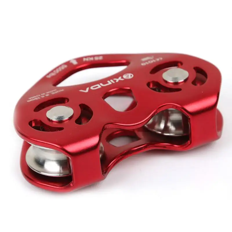 Dragonpad Rock Climbing Pulley Double Axle Double Pulley for Outdoor High Altitude Capling Down
