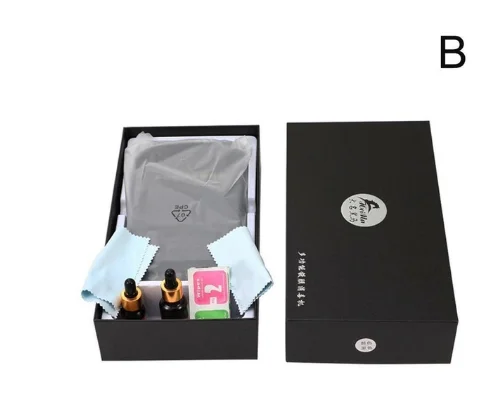 black suit package Многофункциональная машина для нанесения нанопокрытий, машина для нанесения покрытия из закаленной пленки, набор мобильных жидких нанопокрытий - Цвет: black suit package