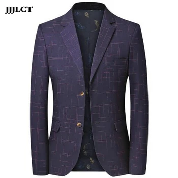 

Korean version of the self-cultivation youth plaid small suit factory direct new men's casual fashion suit