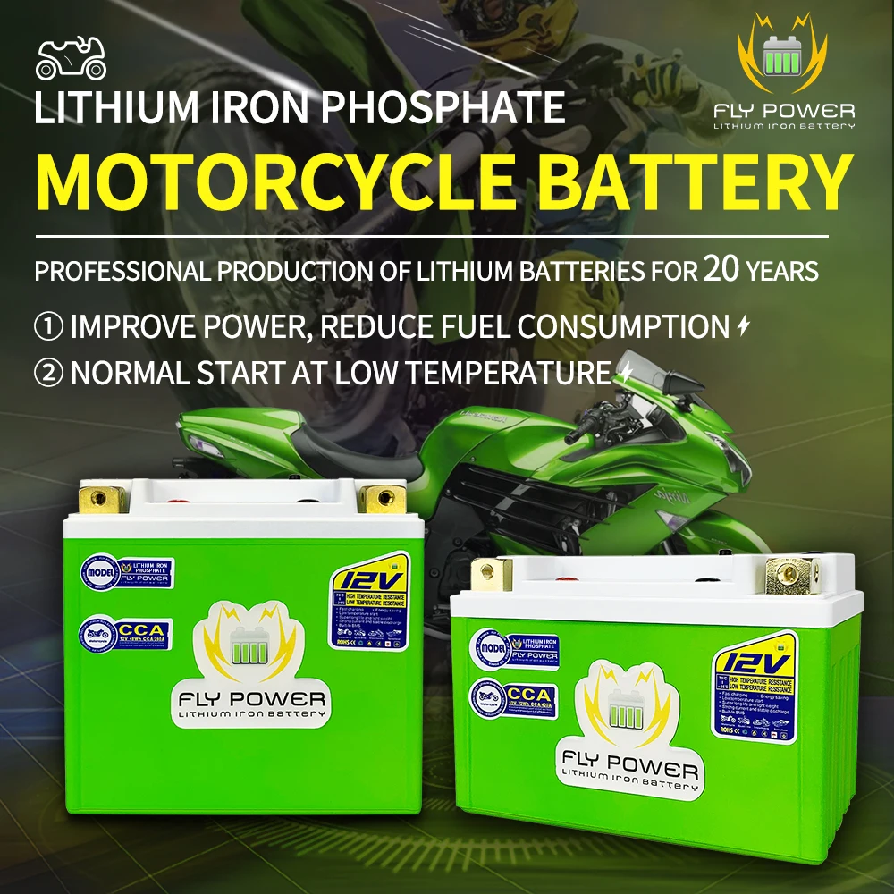 Аккумуляторы для мотоциклов 12 В LiFePO4 CCA 160A 180A 260A 350A 420A литий железо фосфат BMS