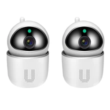 Caméra de surveillance intelligente Wifi HD, dispositif de sécurité domestique sans fil, babyphone vidéo, avec suivi des mouvements et Audio bidirectionnel 