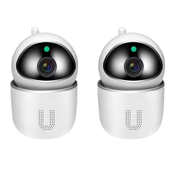 Caméra de surveillance intelligente Wifi HD, dispositif de sécurité domestique sans fil, babyphone vidéo, avec suivi des mouvements et Audio bidirectionnel 