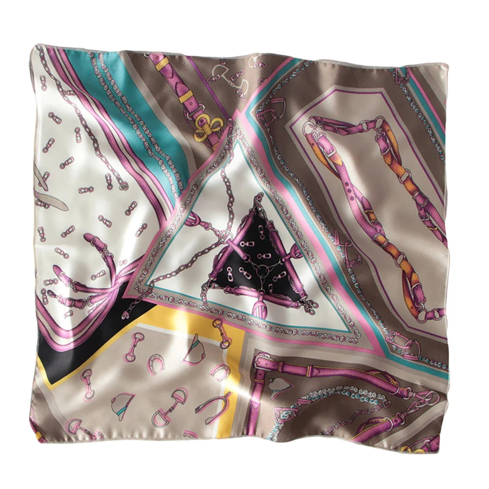 Теги de moda bufanda высокое качество para mujer pequeños cuadrados suaves bufanda фарфор de la cabeza con estampado de r