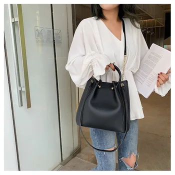 

Elegant Big Bag Women's Bag New Fashion Messenger Different Size Bags Simple Shoulder Bag