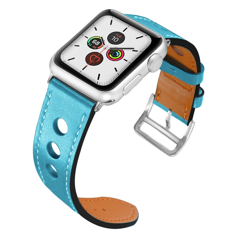 Кожаный ремешок для apple watch band 5 4 44 мм 40 мм correa iwatch 3 2 42 мм 38 мм браслет для часов apple watch 4 5 Аксессуары