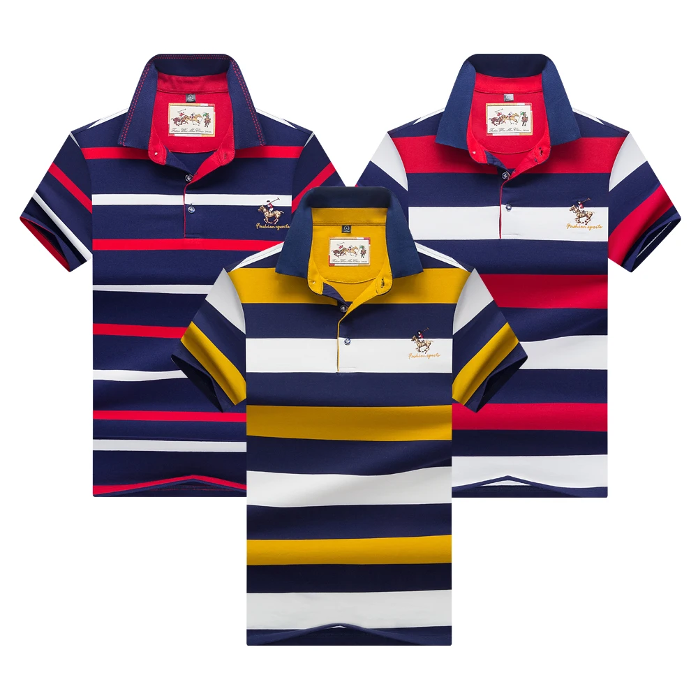 8090RY8091R Hollirtiger 3 шт. розничная polo homme de marque модная одежда по индивидуальному заказу, шаровары удобные стрейч Для мужчин рубашка поло HOMBRE в полоску модные футболки-поло Для мужчин - Цвет: 8090RY8091R