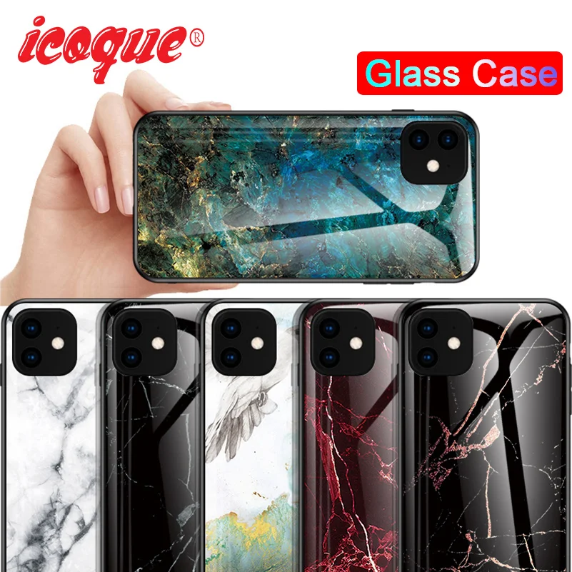 

Luxury Coque Glass Case for iPhone 11 Pro Max XR XS X Cover iphone11 Funda Phone Case for iPhone 11 Pro Max 6s 6 7 8 Plus SE 5s
