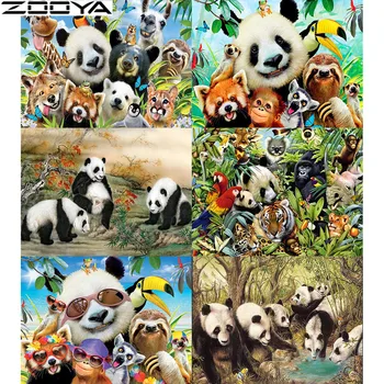

ZOOYA Full Drill Square 5D Diamond Painting Animal Panda Diamond Embroidery Full Set Diamond Mosaic Sale Home Decoration ZH059
