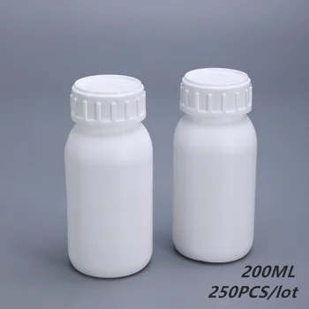 

Wholesale 200ML Empty chemical pesticide plastic bottles with screw caps agricultural packaging container 250PCS/lot