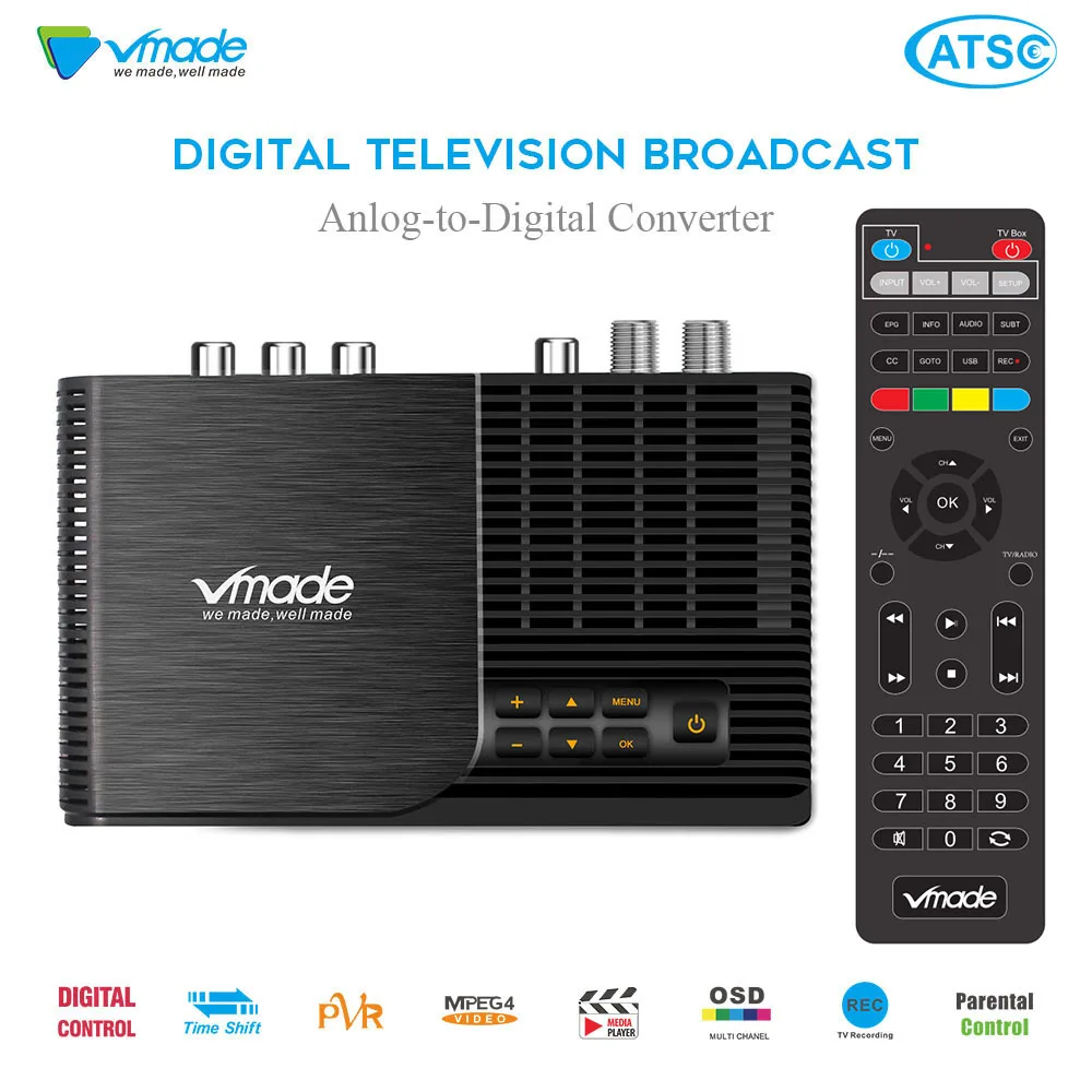 

Hot Sale ATSC-T Digital Terrestrial TV Receiver For North America USA Canada Mexico Korea HD TV Tuner Standard Set Top Box