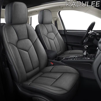 

KADULEE custom auto real leather car seat cover for ssangyong kyron actyon korando rexton Rodius Rexton 2011 Tivolan car seats