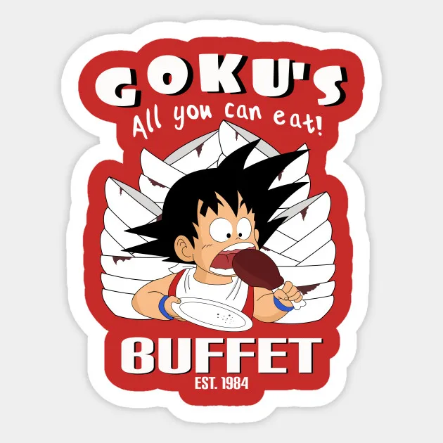1 шт. Goku's Buffet Dragon наклейка в виде шара для ноутбука тележка чехол рюкзак стол ПВХ