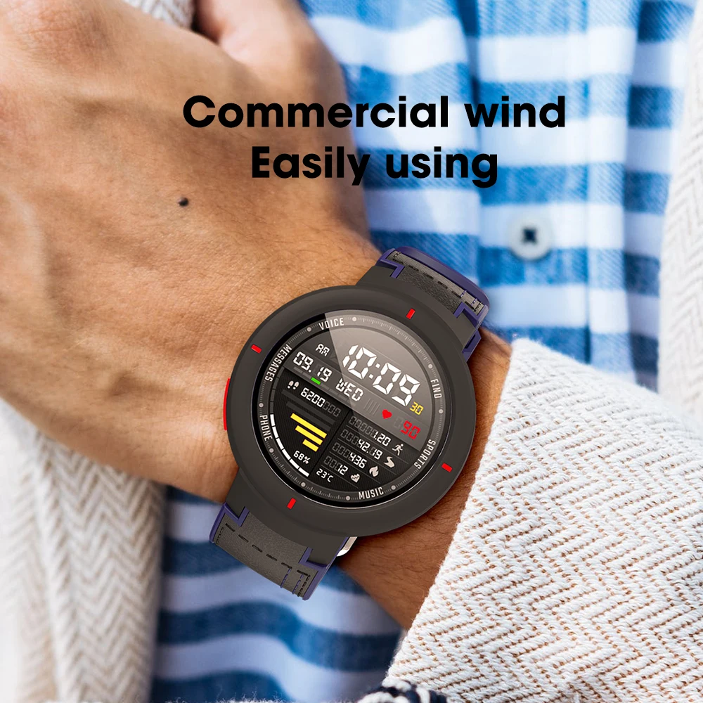 Силиконовый кожаный ремешок SIKAI для часов Huami Xiaomi Amazfit Verge 3 lite сменный Браслет