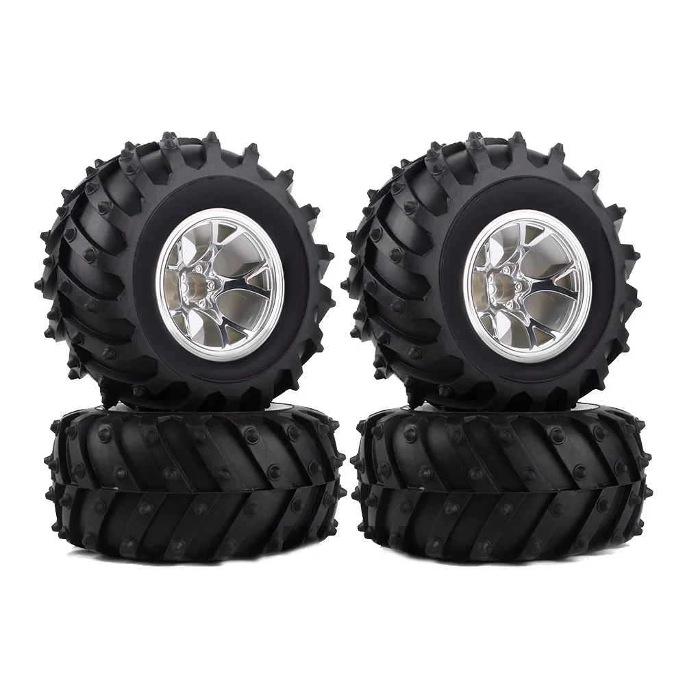 4 шт. резиновый комплект колес для 1:10 RC Monster Truck Car Аро резиновая колесная покрышка